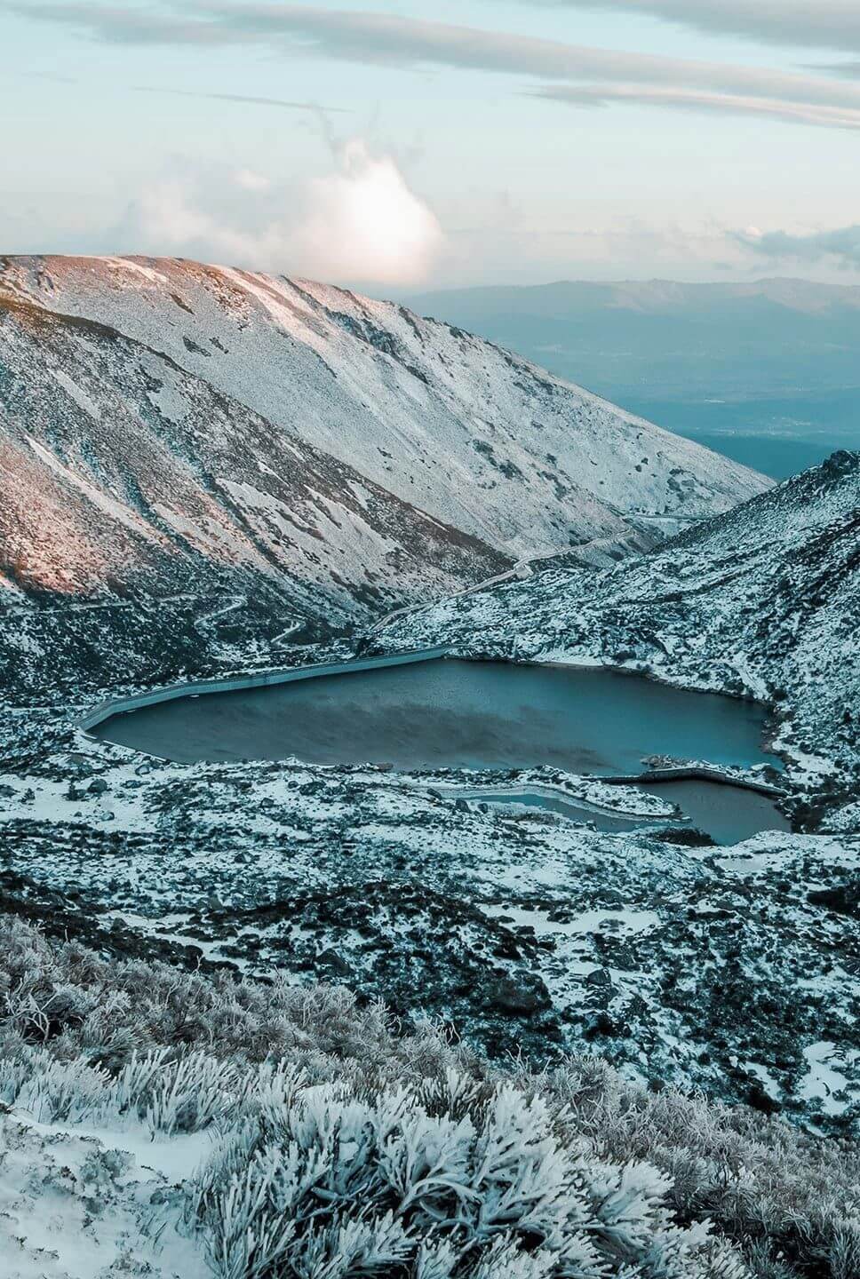 Fishing pier in Serra da Estrela, Portugal